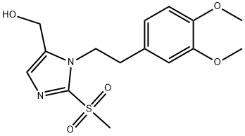 {1-[2-(3,4-dimethoxyphenyl)ethyl]-2-methanesulfonyl-1H-imidazol-5-yl}methanol Struktur