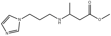 methyl 3-{[3-(1H-imidazol-1-yl)propyl]amino}butanoate Struktur