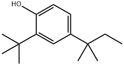 2-t-butyl-4-(1,1-dimethylpropyl)-phenol Struktur