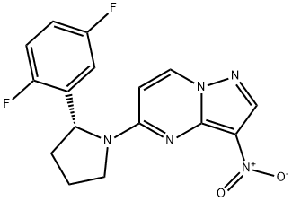 (R)-5-(2-(2,5-difluorophenyl)pyrrolidin-1-yl)-3-nitropyrazolo[1,5-a]pyrimidine Struktur