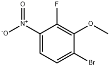 1-bromo-3-fluoro-2-methoxy-4-nitrobenzene Struktur