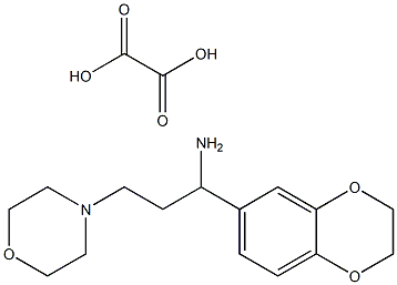 1-(2,3-dihydro-1,4-benzodioxin-6-yl)-3-(morpholin-4-yl)propan-1-amine: oxalic acid Struktur