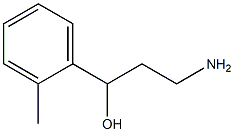 3-amino-1-(2-methylphenyl)propan-1-ol Struktur