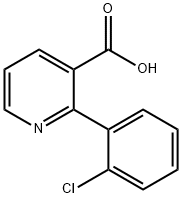 2-(2-chlorophenyl)nicotinic acid Struktur