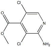 Methyl 2-amino-3,5-dichloroisonicotinate Struktur