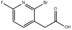 2-(2-bromo-6-fluoropyridin-3-yl)acetic acid Struktur