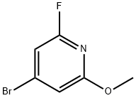 4-BROMO-2-FLUORO-6-METHOXYPYRIDINE Struktur