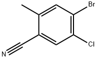 4-Bromo-5-chloro-2-methyl-benzonitrile Struktur