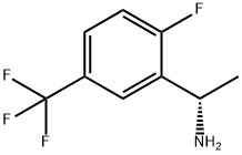 (1S)-1-[2-FLUORO-5-(TRIFLUOROMETHYL)PHENYL]ETHYLAMINE Struktur