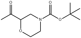 Tert-Butyl 2-Acetylmorpholine-4-Carboxylate Struktur