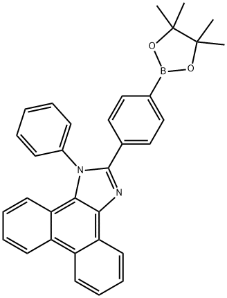 1-phenyl-2-(4-(4,4,5,5-tetramethyl-1,3,2-dioxaborolan-2-yl)phenyl)-1H-phenanthro[9,10-d]imidazole|1-苯基-2-(4,4,5,5-四甲基-1,3,2-二氧博羅-2-基)苯基)-1H-苯基[9,10-D]咪唑