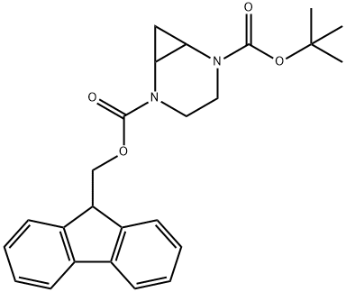 2-((9H-fluoren-9-yl)methyl) 5-tert-butyl 2,5-diazabicyclo[4.1.0]heptane-2,5-dicarboxylate|2-((9H-fluoren-9-yl)methyl) 5-tert-butyl 2,5-diazabicyclo[4.1.0]heptane-2,5-dicarboxylate