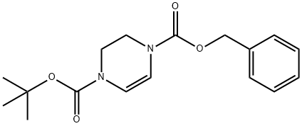 2,3-DIHYDRO-PYRAZINE-1,4-DICARBOXYLIC ACID 1-BENZYL ESTER 4-TERT-BUTYL ESTER Struktur