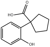 1-(2-hydroxyphenyl)cyclopentane-1-carboxylic acid Struktur