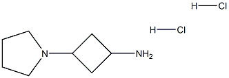 3-pyrrolidin-1-ylcyclobutan-1-amine:dihydrochloride Struktur