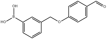 3-((4-formylphenoxy)methyl)phenylboronic acid Struktur