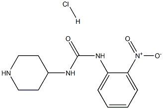 1-(2-Nitrophenyl)-3-(piperidin-4-yl)ureahydrochloride Struktur