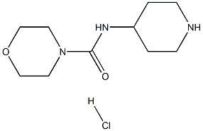 N-(Piperidin-4-yl)morpholine-4-carboxamide hydrochloride Struktur