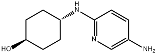 (1R*,4R*)-4-(5-Aminopyridin-2-ylamino)cyclohexanol Struktur