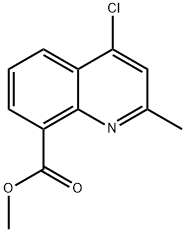 4-Chloro-2-methyl-quinoline-8-carboxylic acid methyl ester Struktur