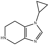 1-Cyclopropyl-4,5,6,7-tetrahydro-1H-imidazo[4,5-c]pyridine Struktur