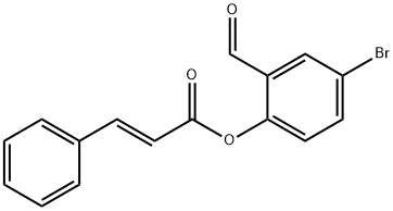 4-bromo-2-formylphenyl 3-phenylacrylate Struktur