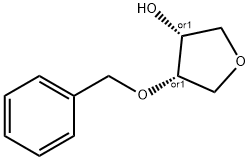 cis-4-(benzyloxy)tetrahydrofuran-3-ol Struktur