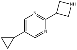 2-(AZETIDIN-3-YL)-5-CYCLOPROPYLPYRIMIDINE Struktur