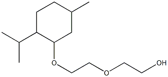 2-(2-(2-isopropyl-5-methylcyclohexyloxy)ethoxy)ethanol Struktur