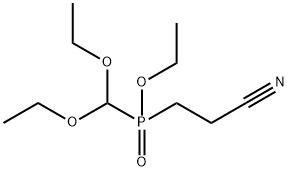 ethyl 2-cyanoethyl(diethoxymethyl)phosphinate Struktur