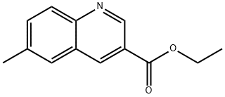 6-Methyl-quinoline-3-carboxylic acid ethyl ester Struktur