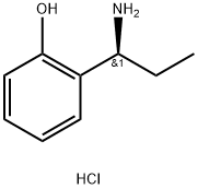 2-((1S)-1-AMINOPROPYL)PHENOL HYDROCHLORIDE Struktur