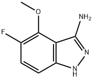 5-fluoro-4-(methyloxy)-1H-indazol-3-amine Struktur