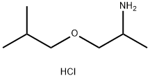 1-(2-methylpropoxy)propan-2-amine hydrochloride Struktur