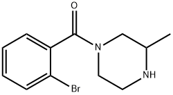 1-(2-bromobenzoyl)-3-methylpiperazine Struktur