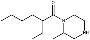 2-ethyl-1-(2-methylpiperazin-1-yl)hexan-1-one Struktur