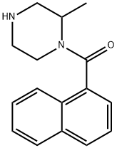 2-methyl-1-(naphthalene-1-carbonyl)piperazine Struktur