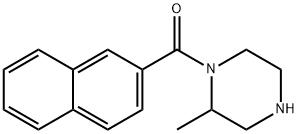 2-methyl-1-(naphthalene-2-carbonyl)piperazine Struktur