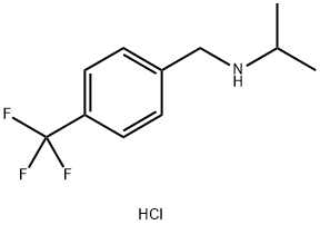 (propan-2-yl)({[4-(trifluoromethyl)phenyl]methyl})amine hydrochloride Struktur