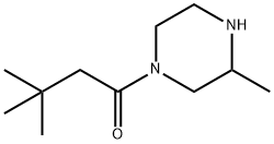 3,3-dimethyl-1-(3-methylpiperazin-1-yl)butan-1-one Struktur