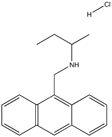 [(anthracen-9-yl)methyl](butan-2-yl)amine hydrochloride Struktur