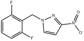 1-[(2,6-difluorophenyl)methyl]-3-nitro-1H-pyrazole Struktur