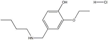 4-[(butylamino)methyl]-2-ethoxyphenol hydrochloride Struktur