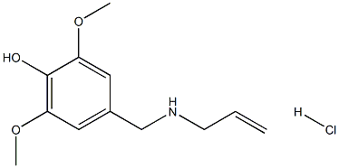 2,6-dimethoxy-4-{[(prop-2-en-1-yl)amino]methyl}phenol hydrochloride Struktur