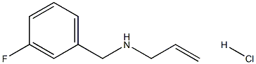 [(3-fluorophenyl)methyl](prop-2-en-1-yl)amine hydrochloride Struktur