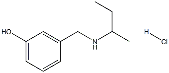 3-{[(butan-2-yl)amino]methyl}phenol hydrochloride Struktur