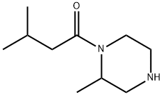 3-methyl-1-(2-methylpiperazin-1-yl)butan-1-one Struktur