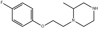 1-[2-(4-fluorophenoxy)ethyl]-2-methylpiperazine Struktur