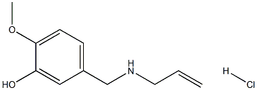 2-methoxy-5-{[(prop-2-en-1-yl)amino]methyl}phenol hydrochloride Struktur