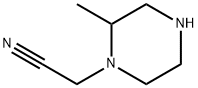 2-(2-methylpiperazin-1-yl)acetonitrile Struktur